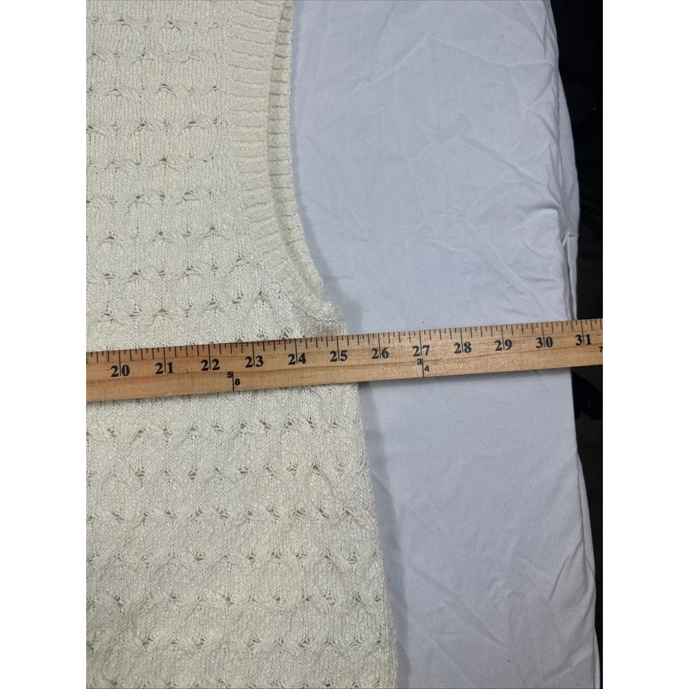 Free People Ivory Knit Vest Mini Skirt Set‎ Sleeveless Turtleneck Small